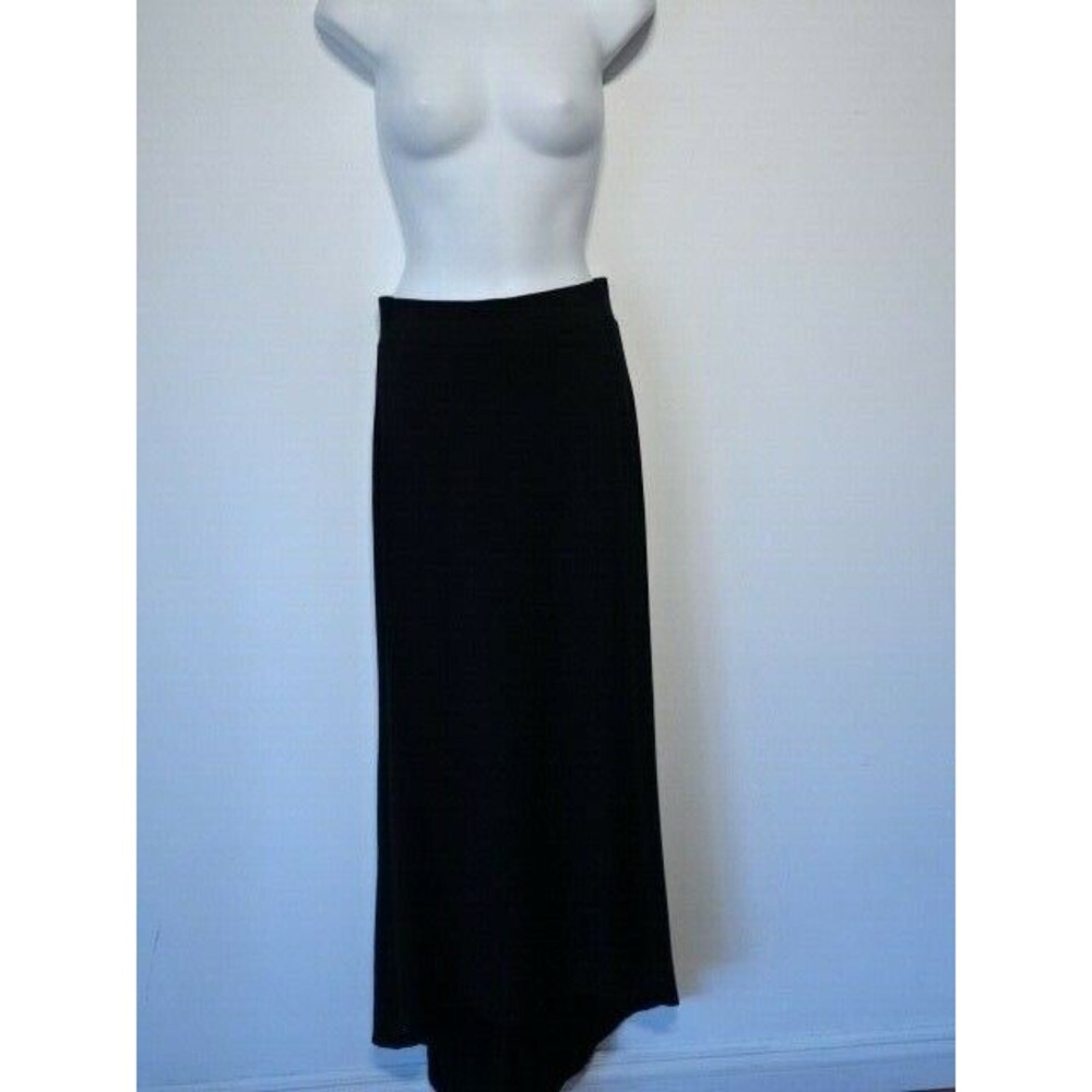 Twenty Montreal Women's Black Jersey High Low Maxi Skirt Sz S NWT 185